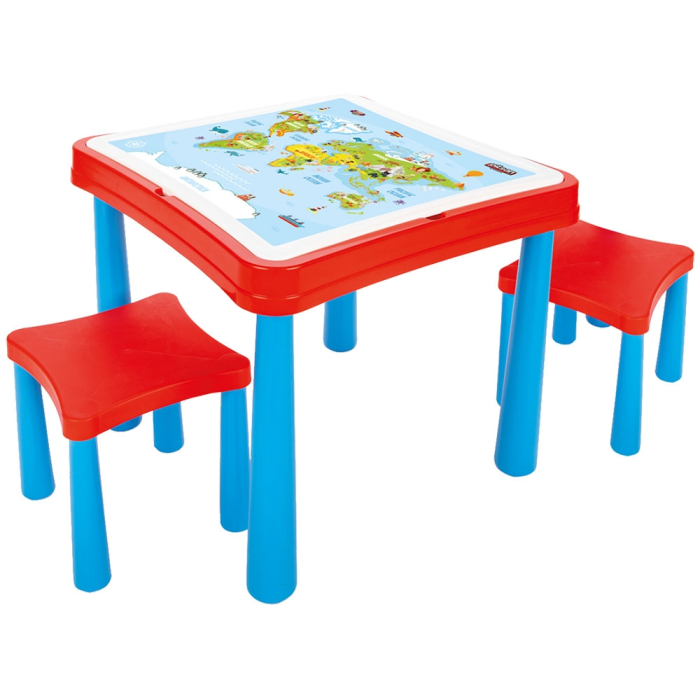 Set masuta cu scaune si cuburi Pilsan Master Study Table cu 121 piese [2]