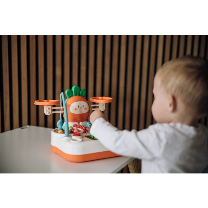 Set masuta si doua scaune, FreeON, Athena, pentru copii, din lemn, Alb [6]