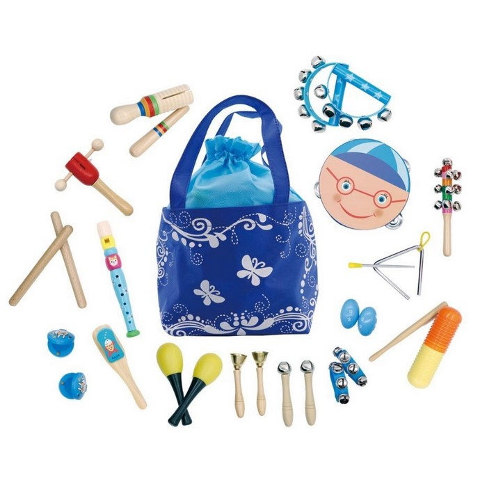 Set muzical din lemn cu 16 instrumente Ecotoys MK0700401 [2]