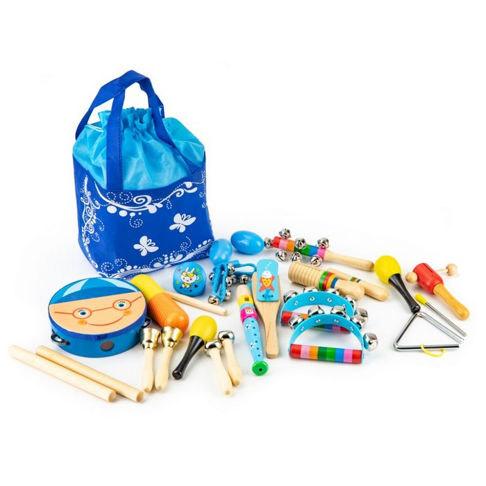 Set muzical din lemn cu 16 instrumente Ecotoys MK0700401 [3]