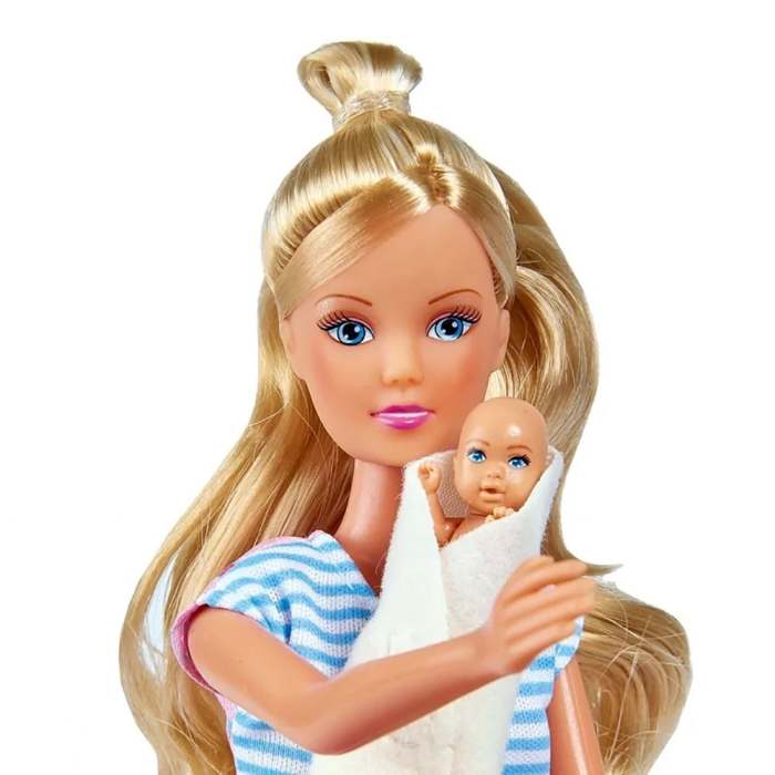 Set Simba Steffi Love Welcom Surprise Family papusa Steffy 29 cm, papusa Kevin 29 cm, papusa Evi 12 cm si accesorii [3]