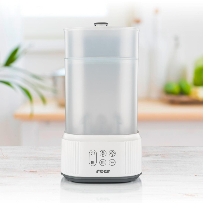 Sterilizator cu aburi si functie de uscare pentru biberoane, detartrare automata, 5 biberoane, Reer VapoDryS 36130 [7]