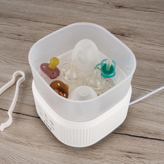 Sterilizator cu aburi si functie de uscare pentru biberoane, detartrare automata, 5 biberoane, Reer VapoDryS 36130 [8]