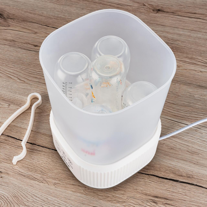 Sterilizator cu aburi si functie de uscare pentru biberoane, detartrare automata, 5 biberoane, Reer VapoDryS 36130 [9]