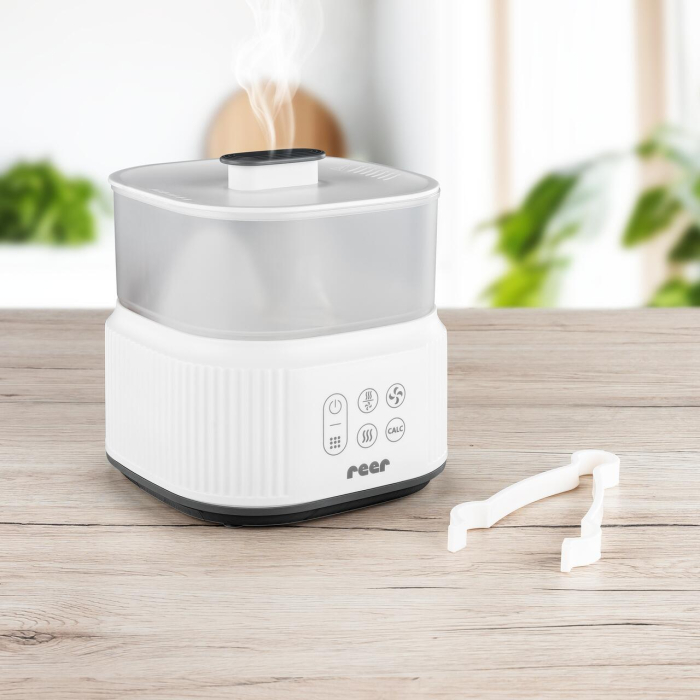 Sterilizator cu aburi si functie de uscare pentru biberoane, detartrare automata, 5 biberoane, Reer VapoDryS 36130 [3]