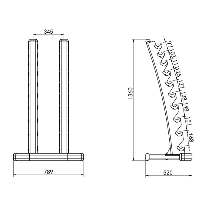 Suport vertical gantere HMS STR37 [6]