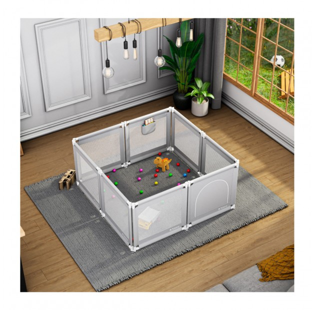 Tarc de joaca bebelusi configurabil si ajutastabil 140 X 65 cm Cozy 51 [8]