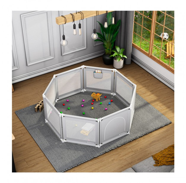 Tarc de joaca bebelusi configurabil si ajutastabil 140 X 65 cm Cozy 51 [7]