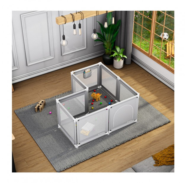 Tarc de joaca bebelusi configurabil si ajutastabil 140 X 65 cm Cozy 51 [6]