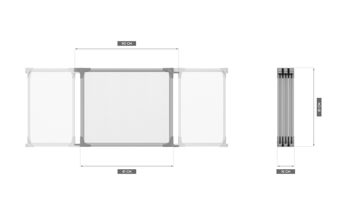 Tarc de joaca bebelusi hexagonal, pliabil si ajustabil Cozy 70 configurabil [2]