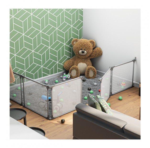 Tarc de joaca bebelusi hexagonal, pliabil si ajustabil Cozy 70 configurabil [13]