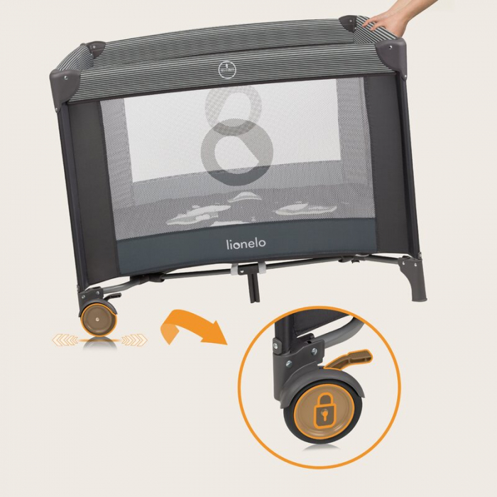 Tarc de joaca copii Lionelo Bonnie pana la 15 kg 100 x 100 cm [17]