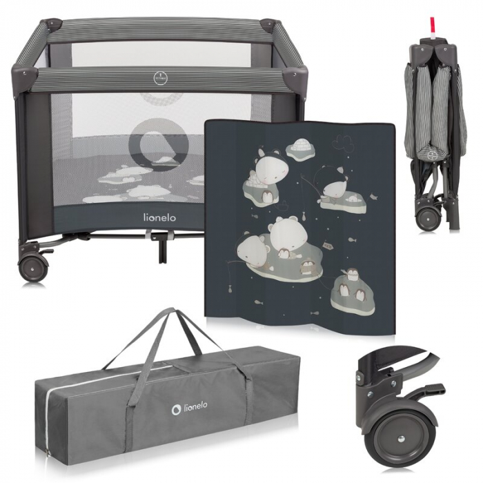 Tarc de joaca copii Lionelo Bonnie pana la 15 kg 100 x 100 cm [14]