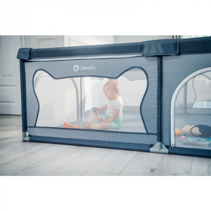 Tarc de joaca copii Lionelo Willow XL 180 x 200 cm Gri [26]