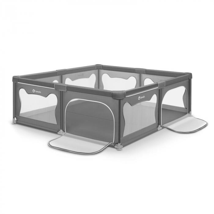 Tarc de joaca copii Lionelo Willow XL 180 x 200 cm Gri [1]