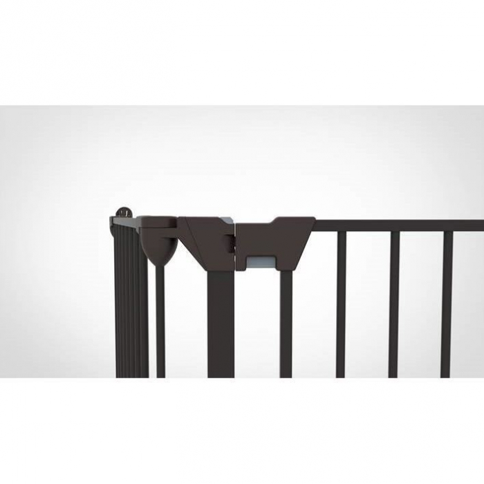 Tarc de siguranta modular cu 3 panouri, metal negru, Noma N93491 [4]