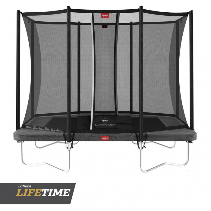 Trambulina Berg Ultim Favorit regular Gri cu plasa Comfort 280x190 [5]