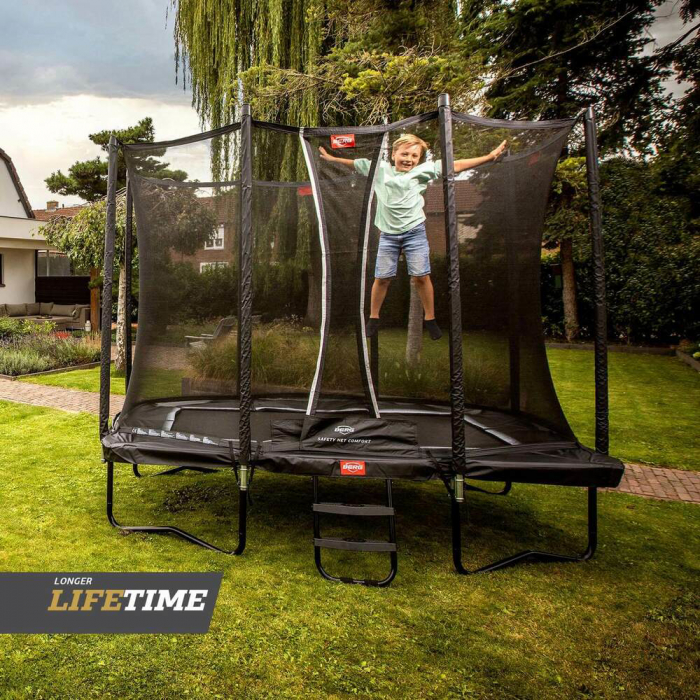 Trambulina Berg Ultim Favorit regular Gri cu plasa Comfort 280x190 [3]