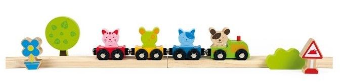 Trenuleti din lemn cu 30 de piese - House of Toys [2]