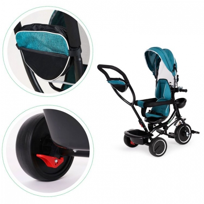 Tricicleta cu sezut rotativ Ecotoys JM-066-9 [7]