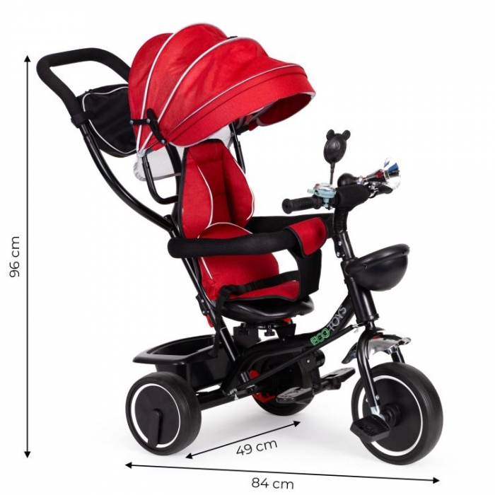 Tricicleta cu sezut rotativ Ecotoys JM-066-9 [8]