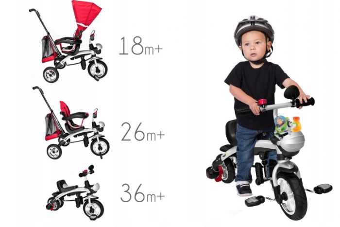 Tricicleta Multifunctionala 10 in 1 Egaleco cu Roti Gonflabile [5]
