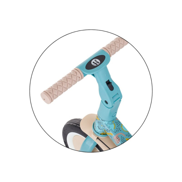 Tricicleta, Petite&Mars, Turbo, Editie limitata, 5 in 1, Multifunctionala, Vehicul de impins, Bicicleta cu/fara pedale, Cu maner de ghidaj, Detasabil, Roti din cauciuc, Pana la 25 kg, 1.5-5 ani, Dino [18]