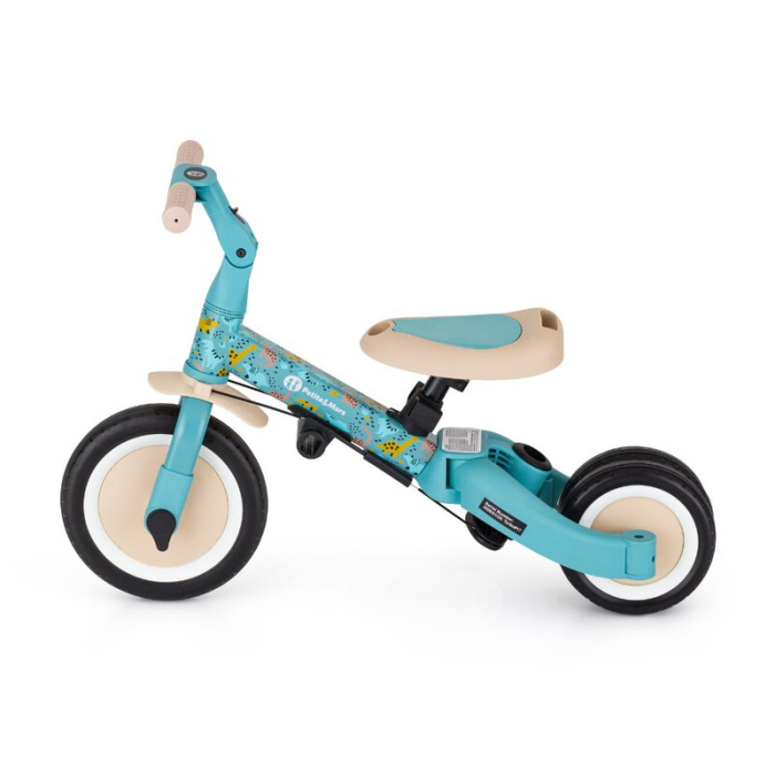 Tricicleta, Petite&Mars, Turbo, Editie limitata, 5 in 1, Multifunctionala, Vehicul de impins, Bicicleta cu/fara pedale, Cu maner de ghidaj, Detasabil, Roti din cauciuc, Pana la 25 kg, 1.5-5 ani, Dino [8]