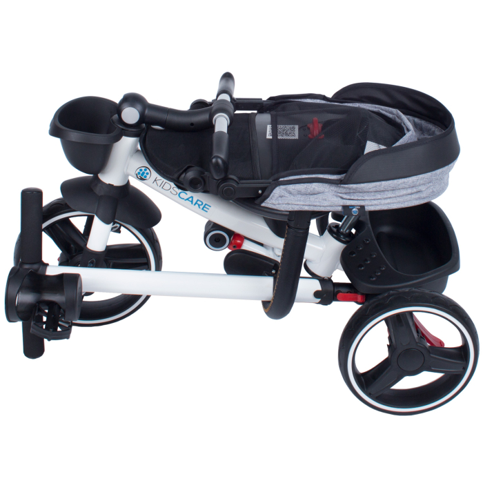 Tricicleta pliabila pentru copii Impera cu scaun rotativ, copertina de soare, maner pentru parinti Kidscare [8]