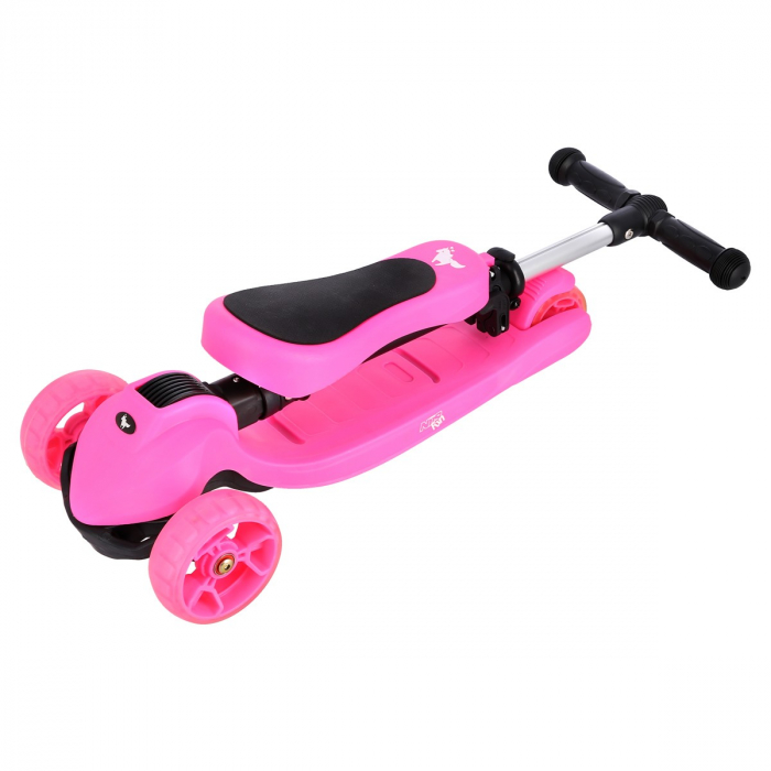 Trotineta 2in1 Nils Fun HLB12 2in1, 120 mm, Roz [6]