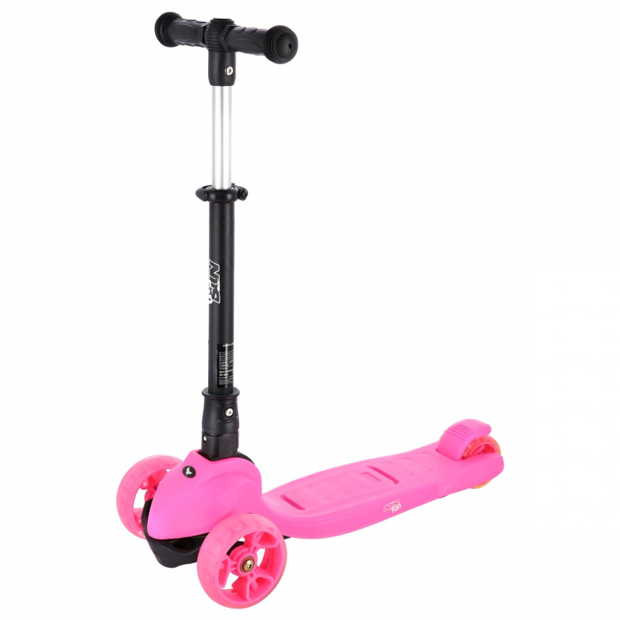 Trotineta 2in1 Nils Fun HLB12 2in1, 120 mm, Roz [3]