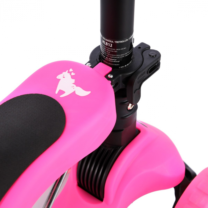 Trotineta 2in1 Nils Fun HLB12 2in1, 120 mm, Roz [9]
