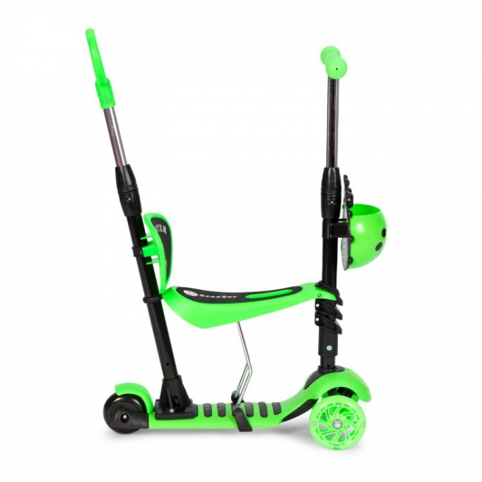Trotineta 5 in 1 cu sezut si 3 roti cu LED Ecotoys YM-SW-6 [4]