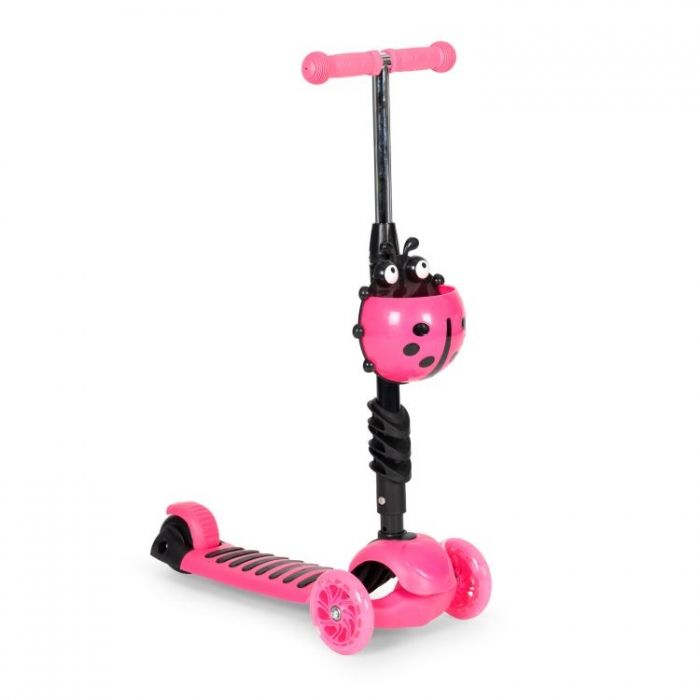 Trotineta 5 in 1 cu sezut si 3 roti cu LED Ecotoys YM-SW-6 [7]