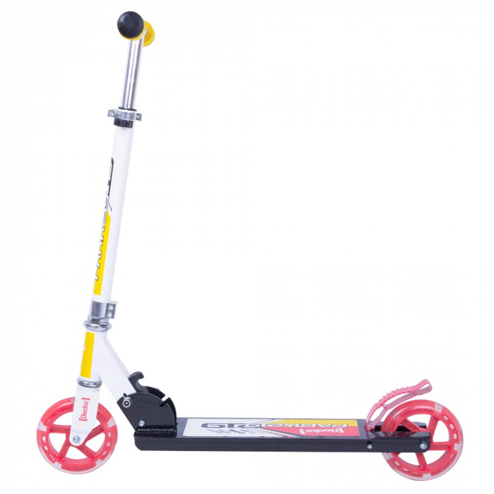 Trotineta cu roti iluminate WORKER Cirky 145mm-galbena [2]