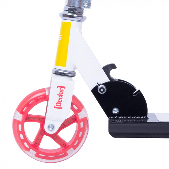 Trotineta cu roti iluminate WORKER Cirky 145mm-galbena [7]
