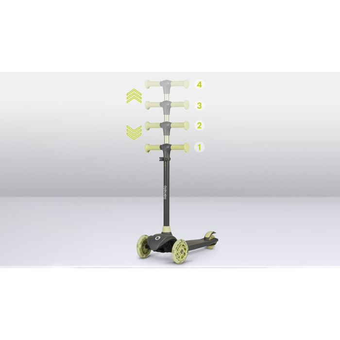 Trotineta, Lionelo, Jessy, Ultrapliabila, Pana la 50 Kg, cu design ergonomic, cu lumini LED, 56 x 26 x 67-82 cm, 3 ani+, Verde [16]