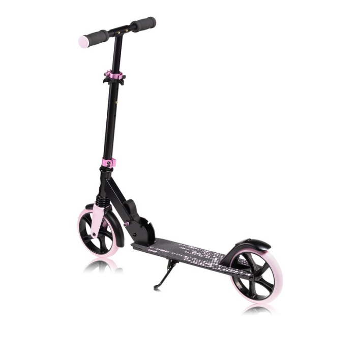 Trotineta, Lionelo, Luca, pentru copii sau adulti, Ultrapliabila, Pana la 100 Kg, Conform cu standardul european de securitate EN14619, Roz [8]