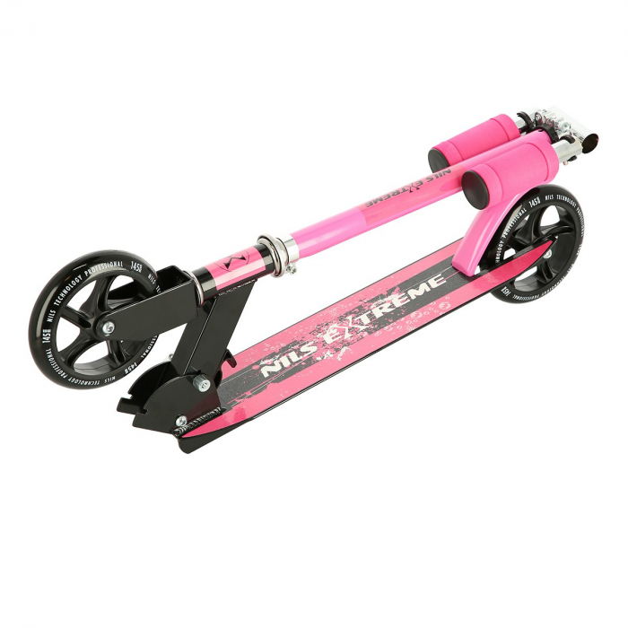 Trotineta Nils Extreme HD114, 145 mm, Roz [12]