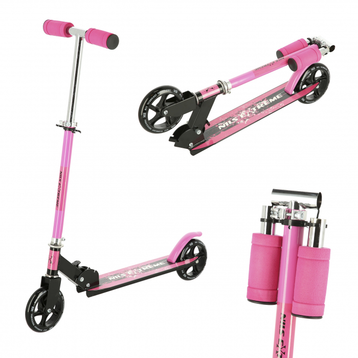 Trotineta Nils Extreme HD114, 145 mm, Roz [13]
