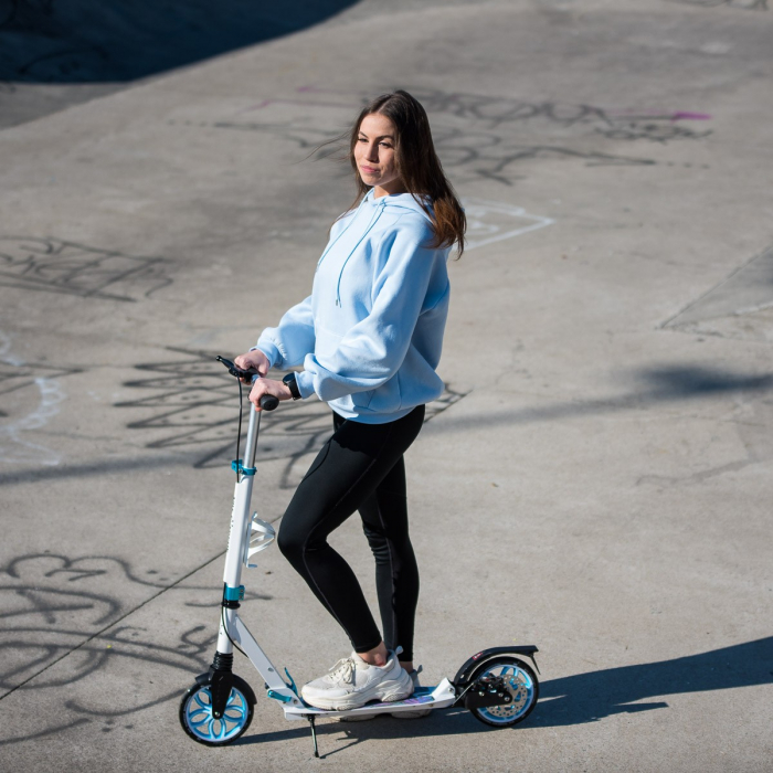 Trotineta Nils Extreme HM2040T, 200 mm, Alb [23]