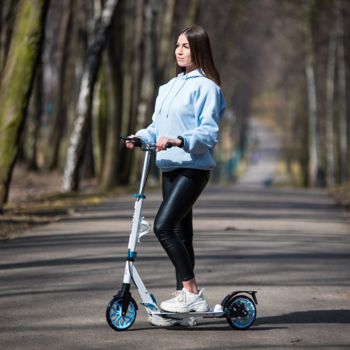 Trotineta Nils Extreme HM2040T, 200 mm, Alb [22]