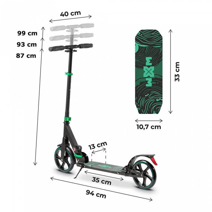 Trotineta pliabila de oras WXM RSN-B01 - Green [12]