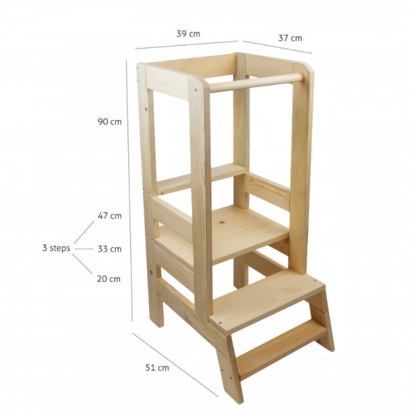 Turn de invatare ajustabil Learning Tower tip Montessori Springos [2]