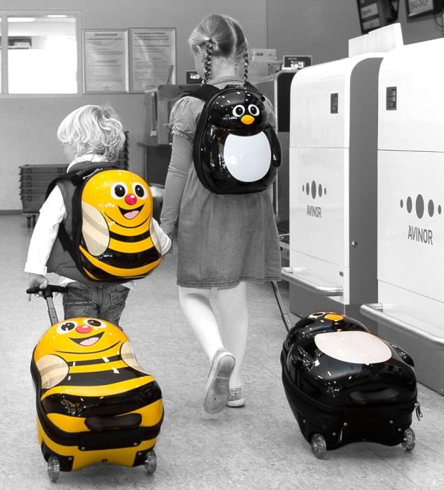 Valiza tip trolley si ghiozdan Cazbi the Bee - Cuties and Pals [6]