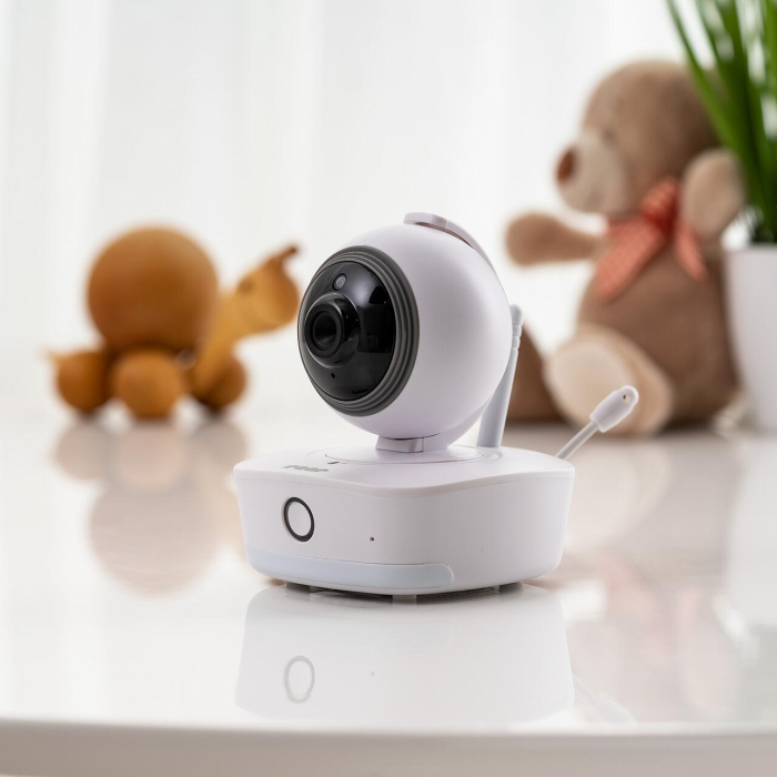 Video monitor digital pentru bebelusi cu camera rotativa si urmarire inteligenta a miscarii, REER BabyCam XL 80440 [16]