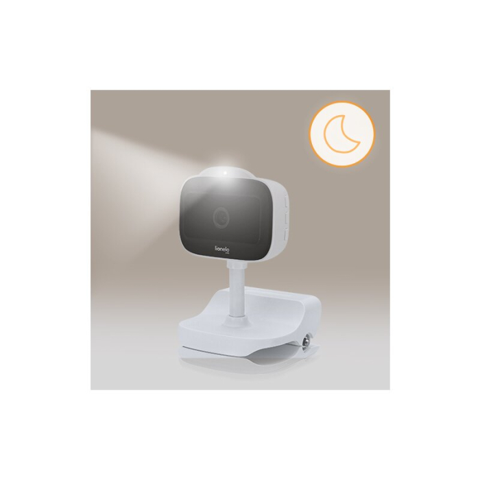 Video monitor, Lionelo, Babyline Go, Cu aplicatia dedicata Lionelo Smart, Mod de noapte 8m, Cu functie de iluminare, Pana la 5h functionare wireless, Comunicare bidirectionala, Rotatie 180 grade, Alb [21]