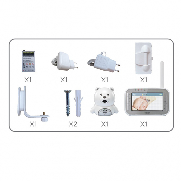 Videointerfon digital bidirectional 4,3 inch BM4200, include melodii si termometru - Vtech [9]
