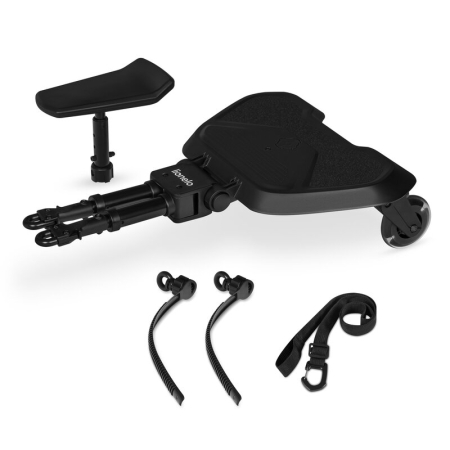Adaptor universal carucior pentru al doilea copil, Lionelo, Buggy Board, 2 in 1, Sustine 25 kg, Negru [12]