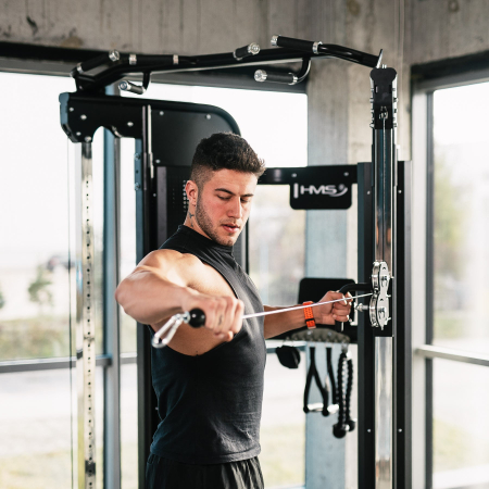 Aparat multifunctional HMS ARES PRO cu bara tractiuni si stiva greutati [9]